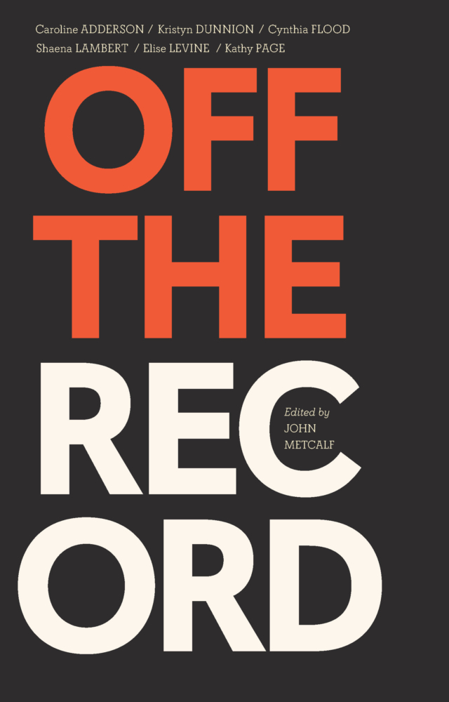 Off the Record book cover image